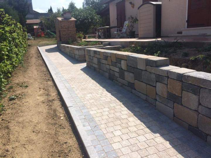 Pavage allée de jardin Lyon